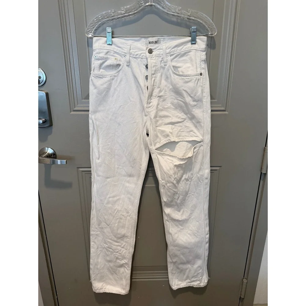 Agolde Lana‎ Slice Jeans White Size 26